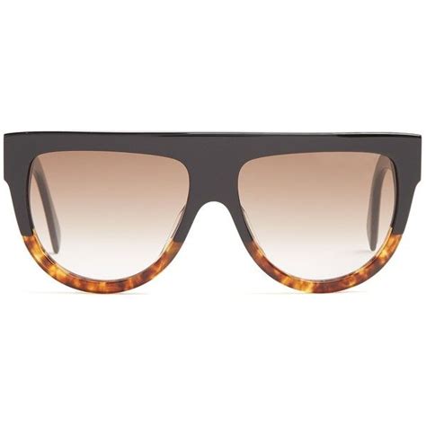 celine eyewear shadow d-frame acetate sunglasses|Celine eyewear rectangular sunglasses.